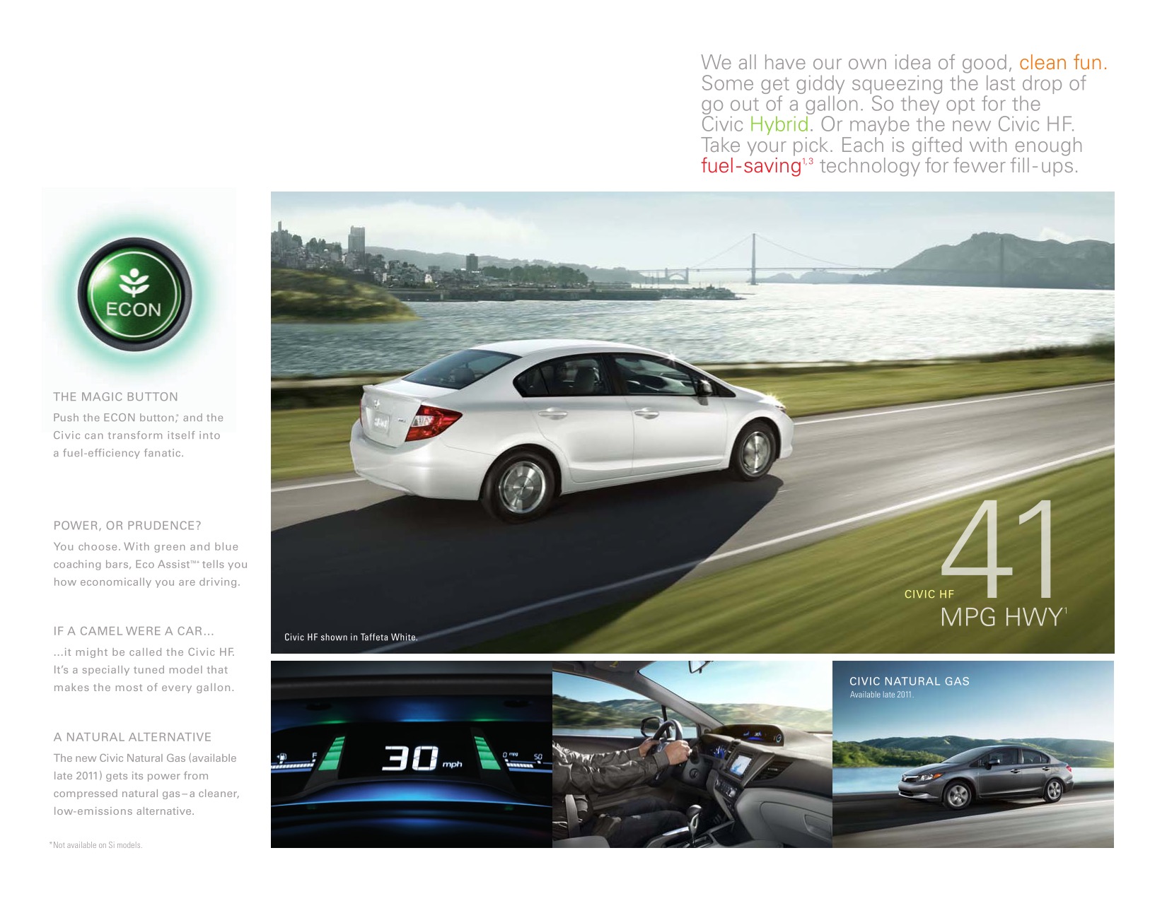 2012 Honda Civic Brochure Page 13